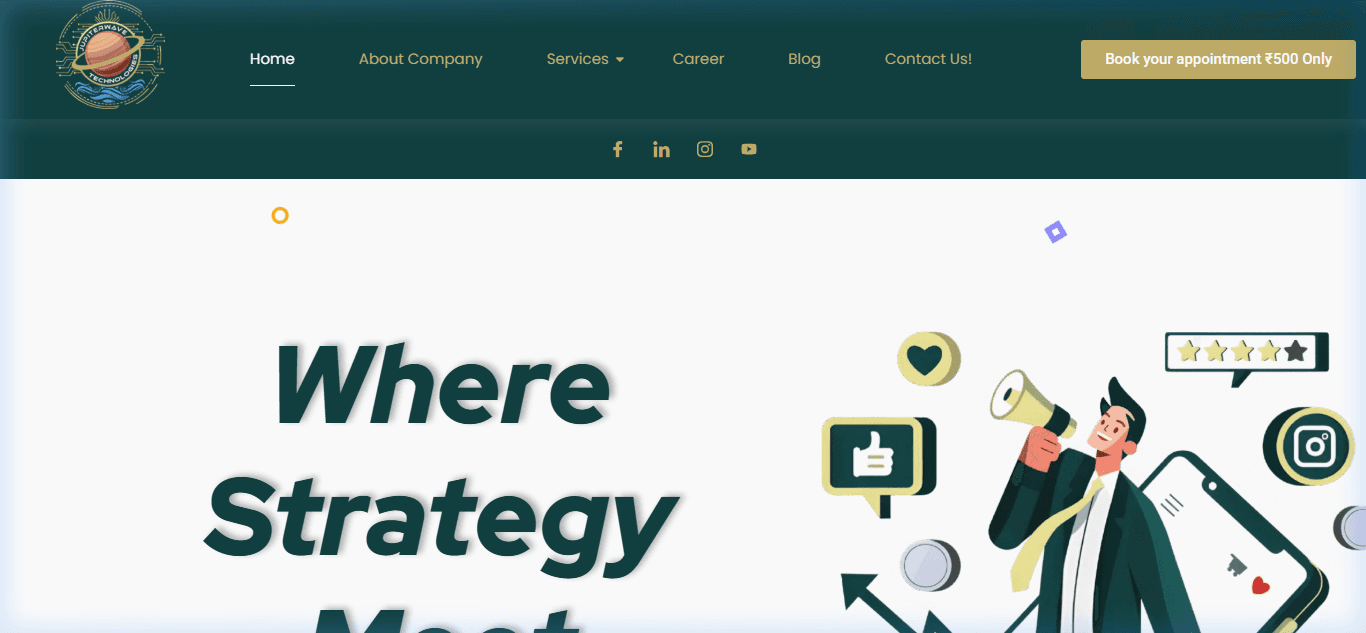 Jupiterwave Technologies - Enterprise Software Agency Platform desktop preview